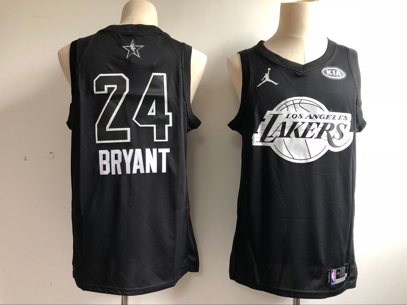 Men Los Angeles Lakers #24 Bryant Black NBA 2018 All Star jersey
